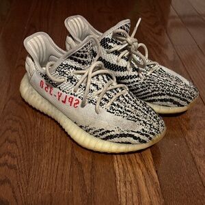 Yeezy Zebra Black and White Sneakers